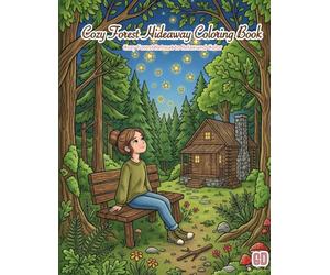 COZY FOREST HIDEAWAY COLORING BOOK: Peaceful Nature Escape, Cozy Cabin Life & Quiet Forest Moments (The Cozy Coloring Book Series)