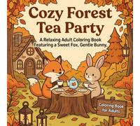 Cozy Forest Tea Party: A Relaxing Adult Coloring Book Featuring a Sweet Fox, Gentle Bunny, and Rustic Woodland Gatherings (Cozy Moments Coloring Books)