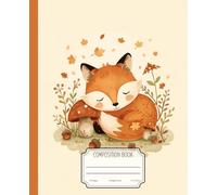 Cozy Fox Composition Book: College Ruled Notebook for School, Journaling and Writing | Woodland Aesthetic Cover | 110 Pages | 7.5” x 9.25”