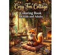 Cozy Fox Cottage Coloring Book for Kids and Adults : Cute Woodland Foxes, Cozy Cottagecore Homes, Forest Life, Whimsical Nature Scenes, Bold & Easy ... Stress Relief, Mindfulness & Creative Fun