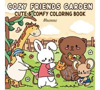 Cozy Friend Garden: Relaxing Coloring Book for Adults and Teens with Cute Animal and Simple Designs