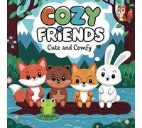 Cozy Friends Coloring Book: Cute and Comfy Coloring Book with Adorable Hygge Animals | For Adults, Teens, Kids | Bold and Easy Designs