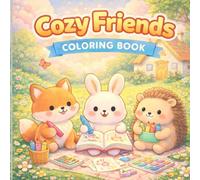 Cozy Friends Coloring Book: Cute and Cozy Home Coloring Pages (Cozy Animals - Coloring Book Series)