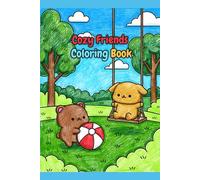 Cozy Friends Coloring Book: Cute Animal Coloring Book for all Ages: Simple, Relaxing Designs for Stress Relief