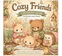 Cozy friends Coloring book for adults and teens: Cute and Calm Coloring Book for All Ages | Illustrations for Mindfulness & Art Therapy with Practice ... and Mindful Creativity | Select Learning