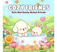 Cozy Friends Coloring Book For Adults and Teens Featuring Super Cute: Cute And Comfy Animal Friends Coloring Book For Adults Designs Bold and Easy with Cozy Scenes and Relaxing Vibes