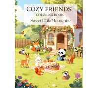 Cozy Friends Coloring Book: Sweet Little Moments: 50 Adorable Animal Scenes Filled with Everyday Joy, Friendship & Cozy Fun