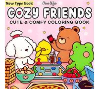 Cozy Friends Colouring Book: Cute & Comfy | length : 106 Pages | Size : 8.5 x 8.5 | ( Simple & Beautiful ) | For ( Kids & Adults )
