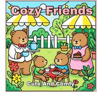 Cozy Friends: Cute and Comfy Coloring Book for Adults (cute and cozy space)