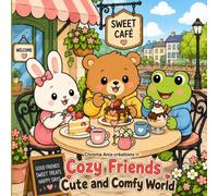 Cozy Friends Cute and Comfy World: A Bold and Easy Coloring Book for Adults and Teens Featuring Super Animal Characters in Kawaii Hygge Scenes 50 ... Spaces for Relaxation and Stress Relief
