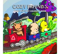 Cozy Friends: Cute and Easy Coloring Book