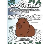 Cozy Friends: Cute animal coloring book |Hand drawn illustrations, 8.5x11"