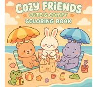 Cozy Friends Cute & Easy Coloring: Cute Animal Characters with Easy and Simple Designs for Relaxation
