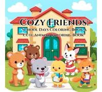 Cozy Friends: School Days Coloring Book A Cute Animal Coloring Book for Adults and Teens