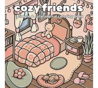 cozy friends: simple & cute animal coloring book