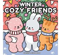 Cozy Friends Winter Coloring Book for Adults: Easy and Bold Designs with Thick Lines for Relaxation and Holiday Fun