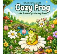 Cozy Frog Coloring Book for cheer & Adults , Cute Cottagecore Escapes for Creativity, Relaxation and Mindfulness: Featuring Adorable Frogs, Flowers, Mushrooms, Garden Scenes and Cozy Moments