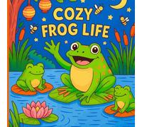 Cozy Frog Life: A Whimsical Coloring Escape for Adults over 40 coloring pages