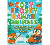 Cozy Frosty Kawaii Animals: Coloring Fun in a Magical Winter World (Kawaii Animals Coloring Book Series)
