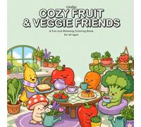Cozy Fruit & Veggie Friends: Veggie Life Coloring Book for Adults Featuring Cute Garden Food and Fruit for Stress Relief (Cozy Spaces Coloring)