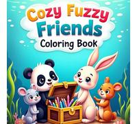 Cozy Fuzzy Friends: Coloring Book for Adults & Teens Super Cute Animal Characters in Hygge Inspired Scenes for Relaxation and Stress Relief (Bold and Easy - Fuzzy Friends Coloring)