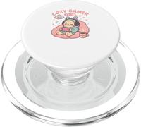 Cozy Gamer Girl Kawaii Cat - Consola de Juegos en Colores Pastel PopSockets PopGrip para MagSafe