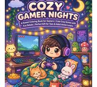 Cozy Gamer Nights: A Kawaii Coloring Book for Gamers | Cute Cozy Scenes with Fun Details | Perfect Gift for Teen & Adult Anime Lovers