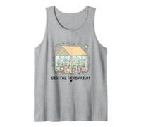 Cozy Gaming Digital Botanist Aesthetic Farming Sim Camiseta sin Mangas