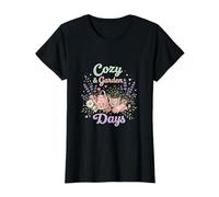Cozy Garden Days Floral Cottagecore Diseño estético Camiseta