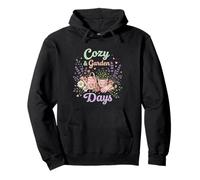 Cozy Garden Days Floral Cottagecore Diseño estético Sudadera con Capucha