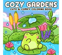 Cozy Gardens Coloring Book: Enchanted Forest Companions Coloring Pages featuring Adorable Wilderness Creatures and Simple Comfy Outdoor Scenes for Everyone