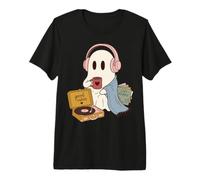 Cozy Ghost Music Lover Good Vibes Cozy Sounds Camiseta Premium