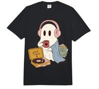 Cozy Ghost Music Lover Good Vibes Cozy Sounds Comfort Colors Adult Heavyweight T-Shirt