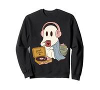 Cozy Ghost Music Lover Good Vibes Cozy Sounds Sudadera