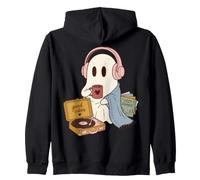 Cozy Ghost Music Lover Good Vibes Cozy Sounds Sudadera con Capucha