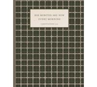 Cozy Gingham Bible Verse Notebook - “His Mercies Are New Every Morning” | Christian Journal for Prayer, Gratitude, & Devotions | 100 Pages, Wide Ruled, 7.5 x 9.25 Composition Notebook