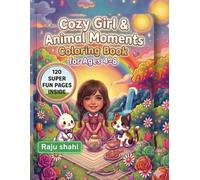 Cozy Girl & Animal Moments Coloring Book for Ages 4-8: 120 Cute & Easy Coloring Pages with Sweet Girls, Adorable Animals, Nature Fun, Friendship Adventures & Relaxing Cozy Scenes for Creative Kids
