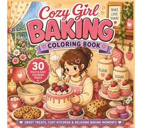 Cozy Girl Baking Coloring Book: Sweet Treats, Cozy Kitchens & Relaxing Baking Moments | Cute and Bold Easy Baking Pages Featuring Cakes, Cookies, ... and Cozy Kitchen Scenes (30 Page Studio)