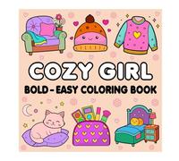 Cozy Girl: Bold-Easy Colouring Book (Cozy Colouring Book)