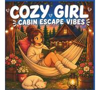 Cozy Girl Cabin Escape Vibes: Coloring Book for Adults and Teens Featuring Cozy Forest Adventures, Cabins, Lakes, Hiking, Campfires, Relaxing Nature Moments & Cute Slow Living Scenes