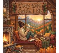 Cozy Girl Cabin Life: Hygge Inspired Coloring Book for Adults & Teens | Easy Bold Line Designs of Mountain Retreats, Fireside Cabins, Warm Textiles & ... Meditation Therapy (Cozy Girl Collection)