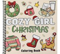 Cozy Girl Christmas Coloring Book: Bold and Easy Designs for Adults & Teens (Cozy Girl Series) | Spiraled by Spiraling Freedom®