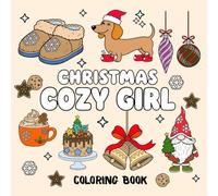 Cozy Girl Christmas Coloring Book for Adults and Teens. Bold and Easy: 50 Beautiful Designs | Cute Illustrations for Hygge and Relaxation