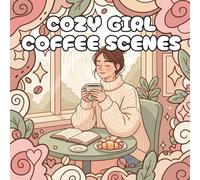 Cozy Girl Coffee Scenes: A Coloring Book for Adults with Café Settings, Aesthetic Workspaces, Iced Drinks, Laptops & Peaceful Reading Corners to Relax ... (Cozy Aesthetic Lifestyle Coloring Series)