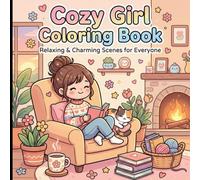 Cozy Girl Coloring Book: A Simple and Charming Collection of Kawaii Scenes, Hygge Moments, and Cute Decorations for Relaxation and Stress Relief (Perfect for All Ages with Thick, Bold Outlines)
