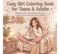 Cozy Girl Coloring Book for Adults & Teens: Relaxing Self-Care Scenes, Cute Comfort Activities and Peaceful Daily Life Moments for Stress Relief and Mindful Living