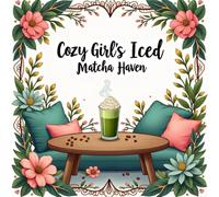Cozy Girl Coloring Book: Iced Matcha Lattes: Unwind, Sip & Color Your Way to Calm Bliss
