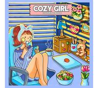 COZY GIRL - Cute and Cozy Coloring Book, Aesthetic and Relaxing coloring pages