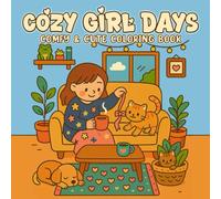 Cozy Girl Days: Comfy & Cute Coloring Book Full of Girl Life, Warm and Peaceful Vibes, Ideal for Kids, Youth, and Adults