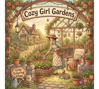 Cozy Girl Gardens: Coloring Book for Stress Relief & Mindfulness | Easy Bold Line Designs of Floral, Botanical, Greenhouse, Cottage Yard & Backyard ... At Home & Anytime (Cozy Girl Collection)